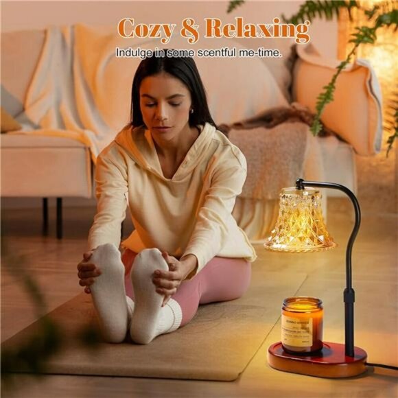 Candle Warmer Lamp with Candle Melter Electric Candle Lamp Warmer with Timer - Picture 6 of 8